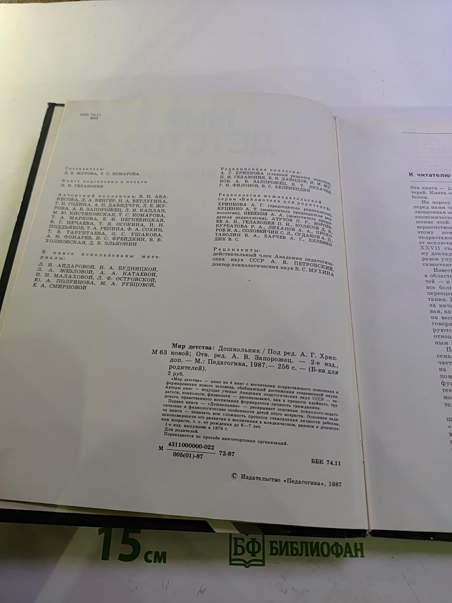 Мир детства. Дошкольник