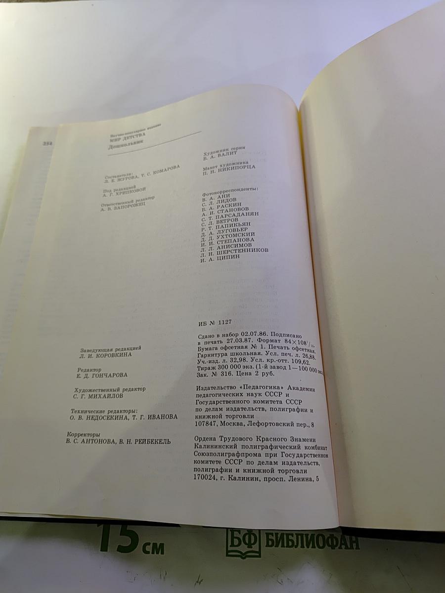 Мир детства. Дошкольник