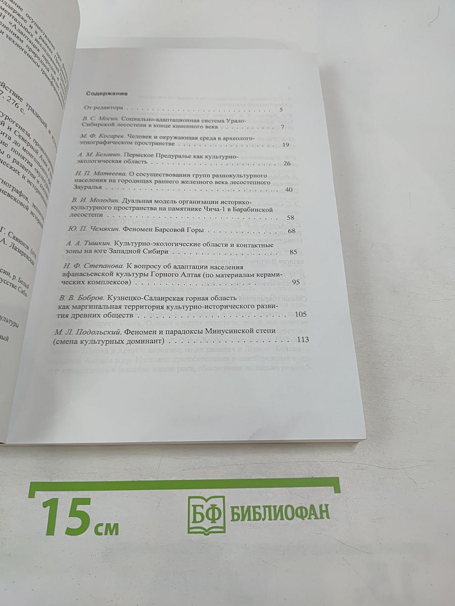 Культурно-экологические области: Взаимодействие традиций и культурогенез. Сборник научных статей