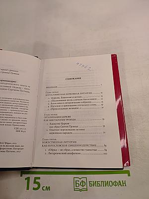 Входное: Элементы литургического опыта таинства единства в Православной Церкви