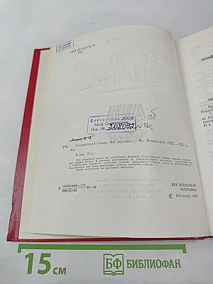 Солдатская слава. Книга шестая