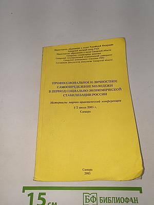 Профессиональное и личностное самоопределение молодежи в период социально-экономической стабилизации россии