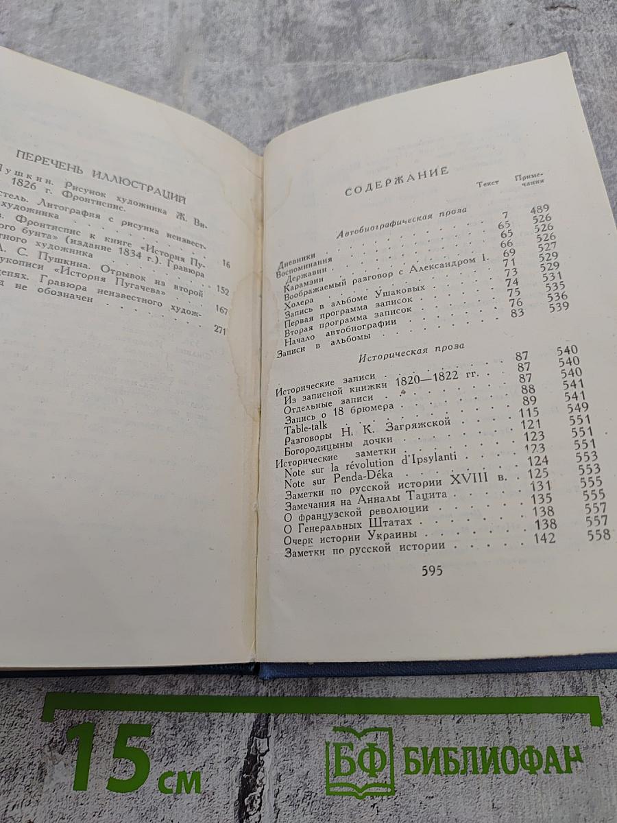 А.С. Пушкин. Полное собрание сочинений. Том восьмой. Автобиографическая и историческая проза. История Пугачева. Записки Моро де Браз