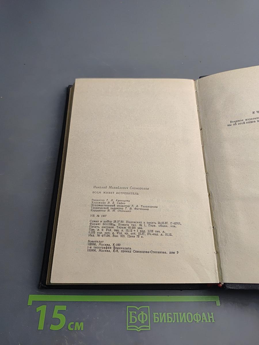 Боем живет истребитель