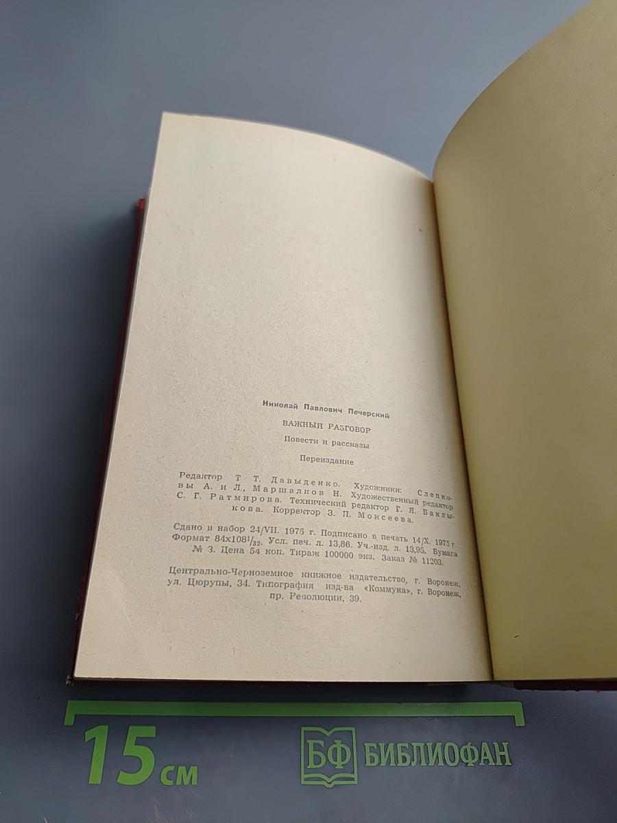 Важный разговор