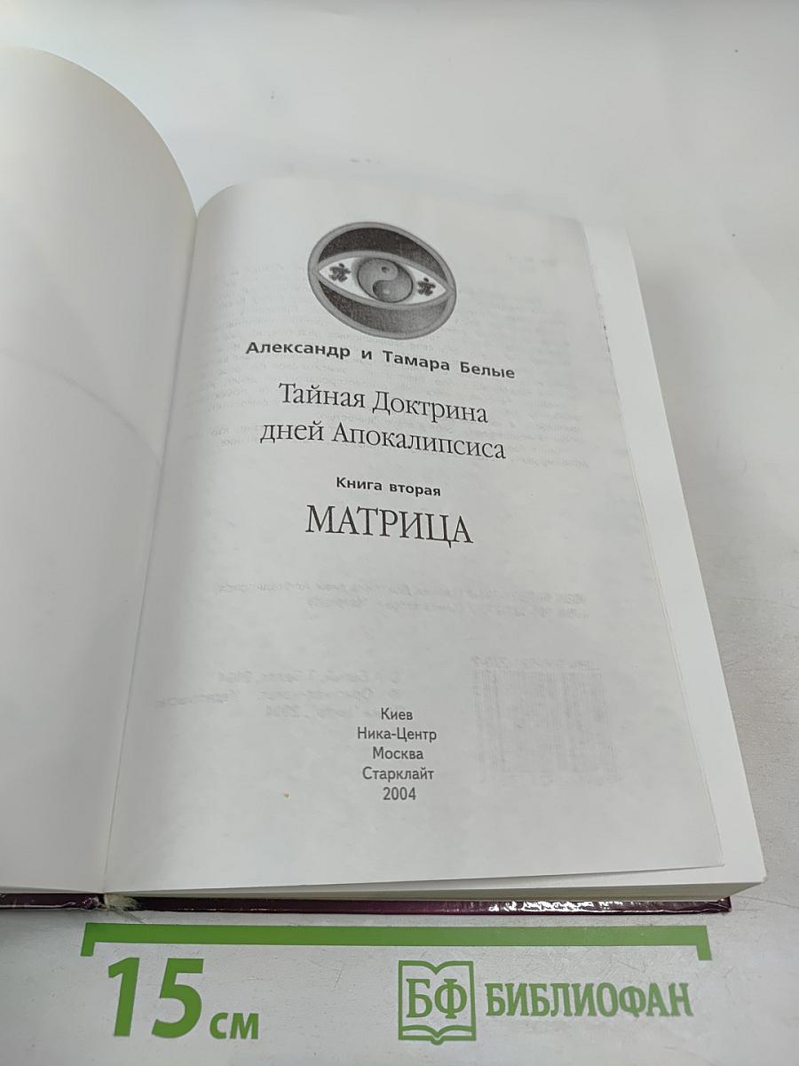 Тайная Доктрина дней Апокалипсиса. Книга вторая: Матрица