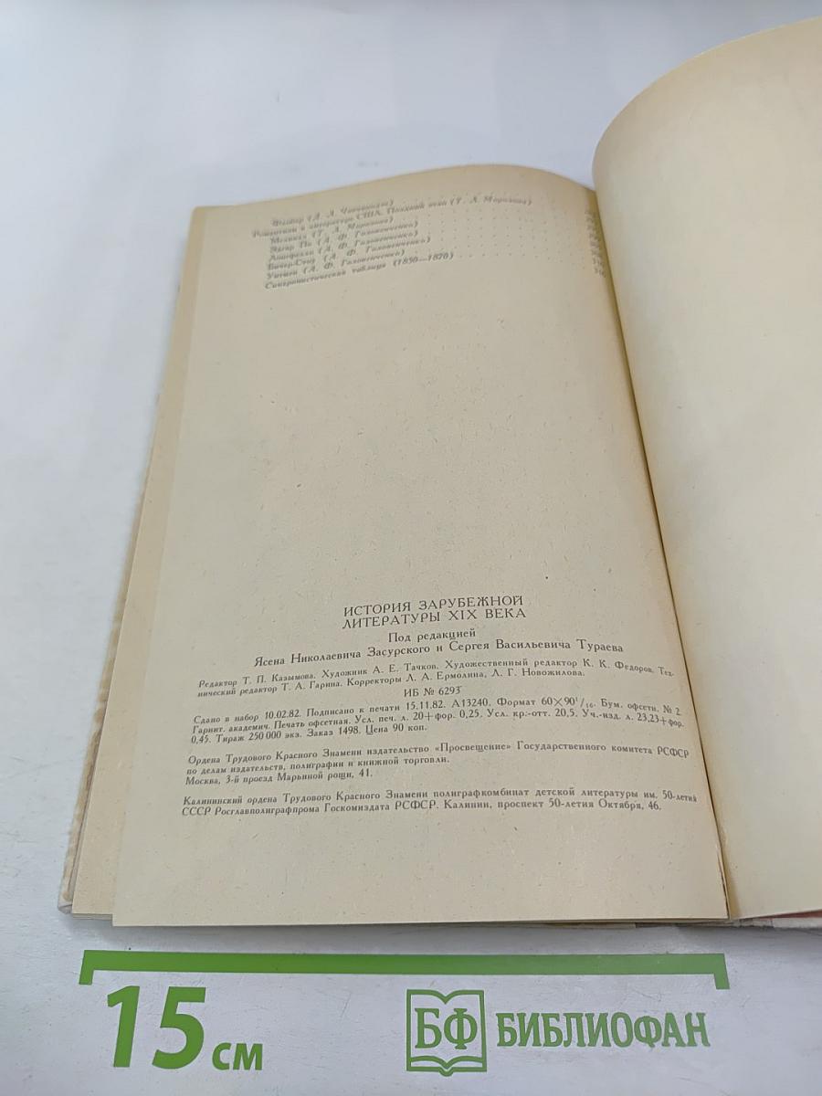 История зарубежной литературы XIX века