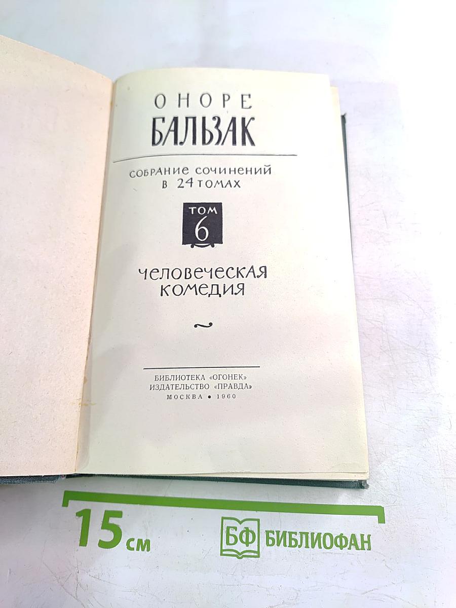 Собрание сочинений в 24 томах. Том 6. Человеческая комедия