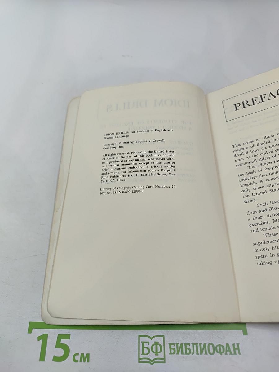 Idiom Drills for students of english as a second language