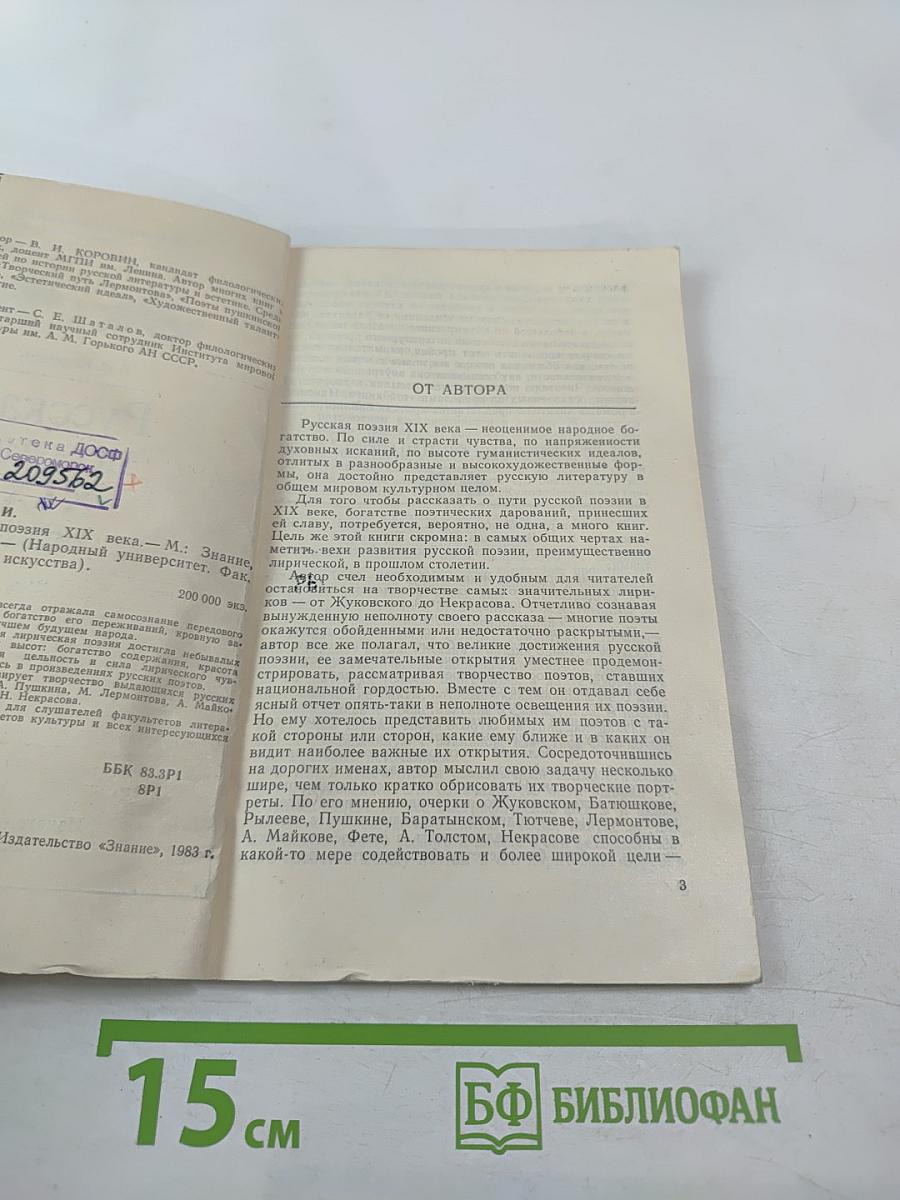 Русская поэзия XIX века