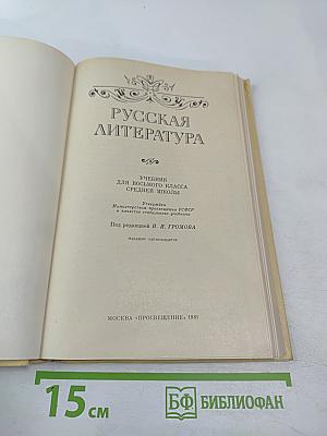 Русская литература для восьмого класса средней школы