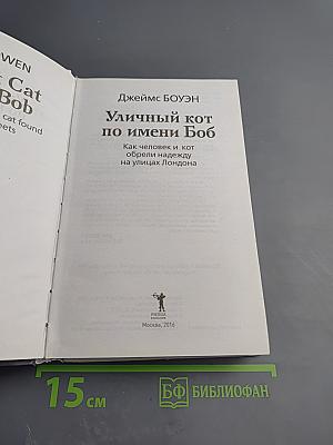 Уличный кот по имени Боб
