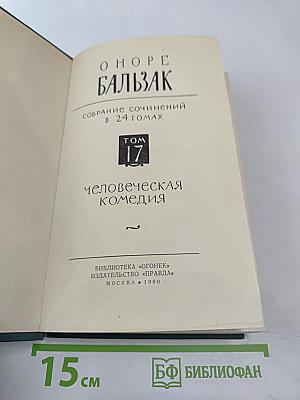 Человеческая комедия. Том 17