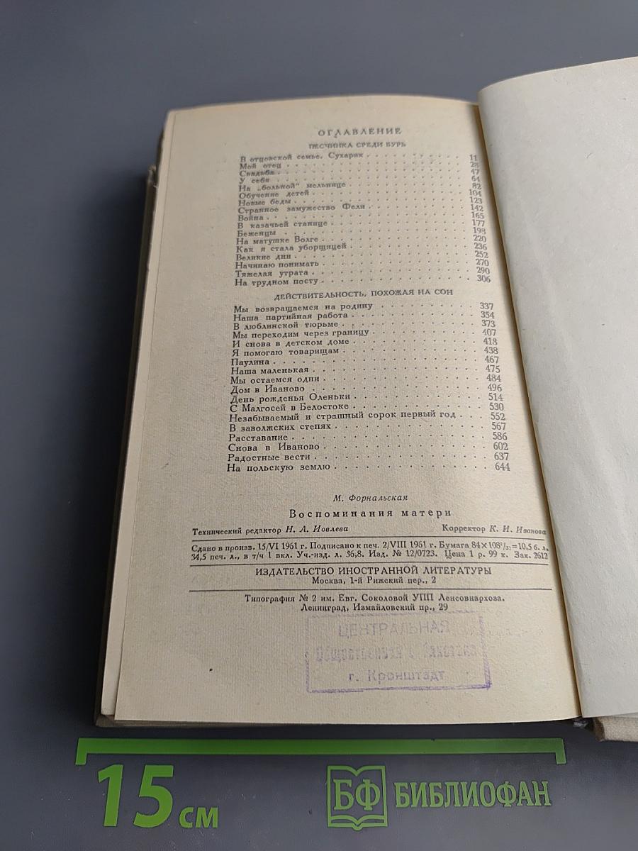 Воспоминания матери