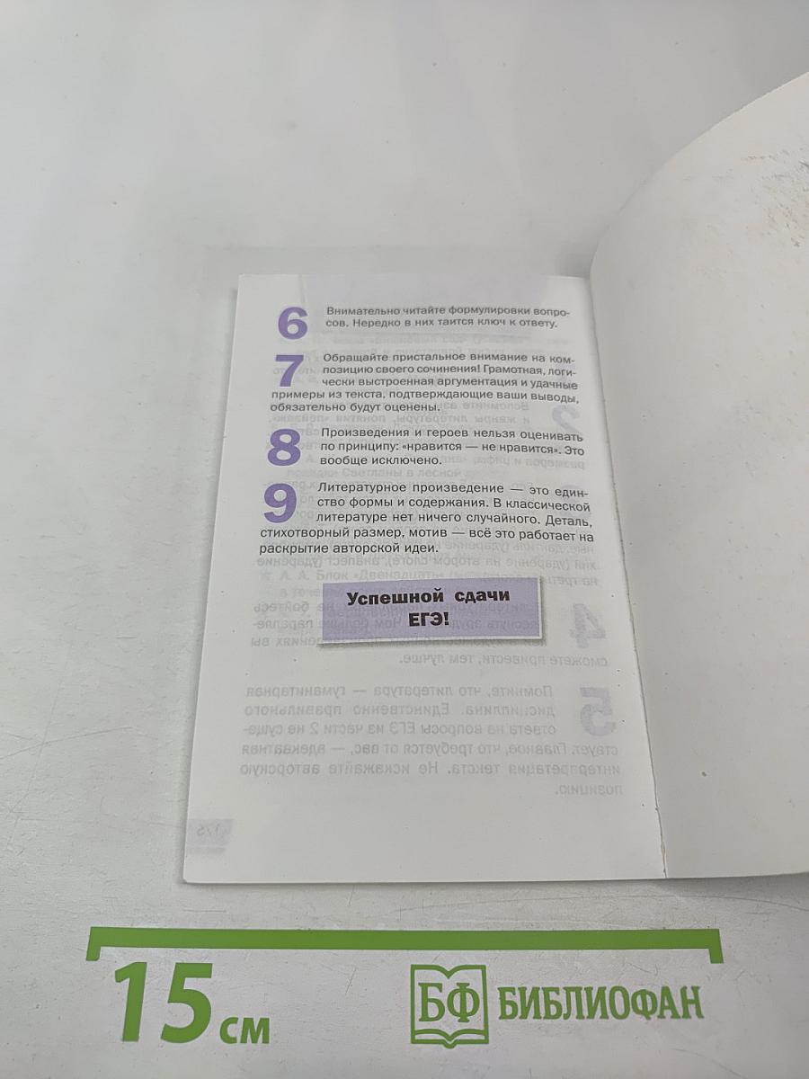 Литература. ЕГЭ. Лайфхаки школьного курса