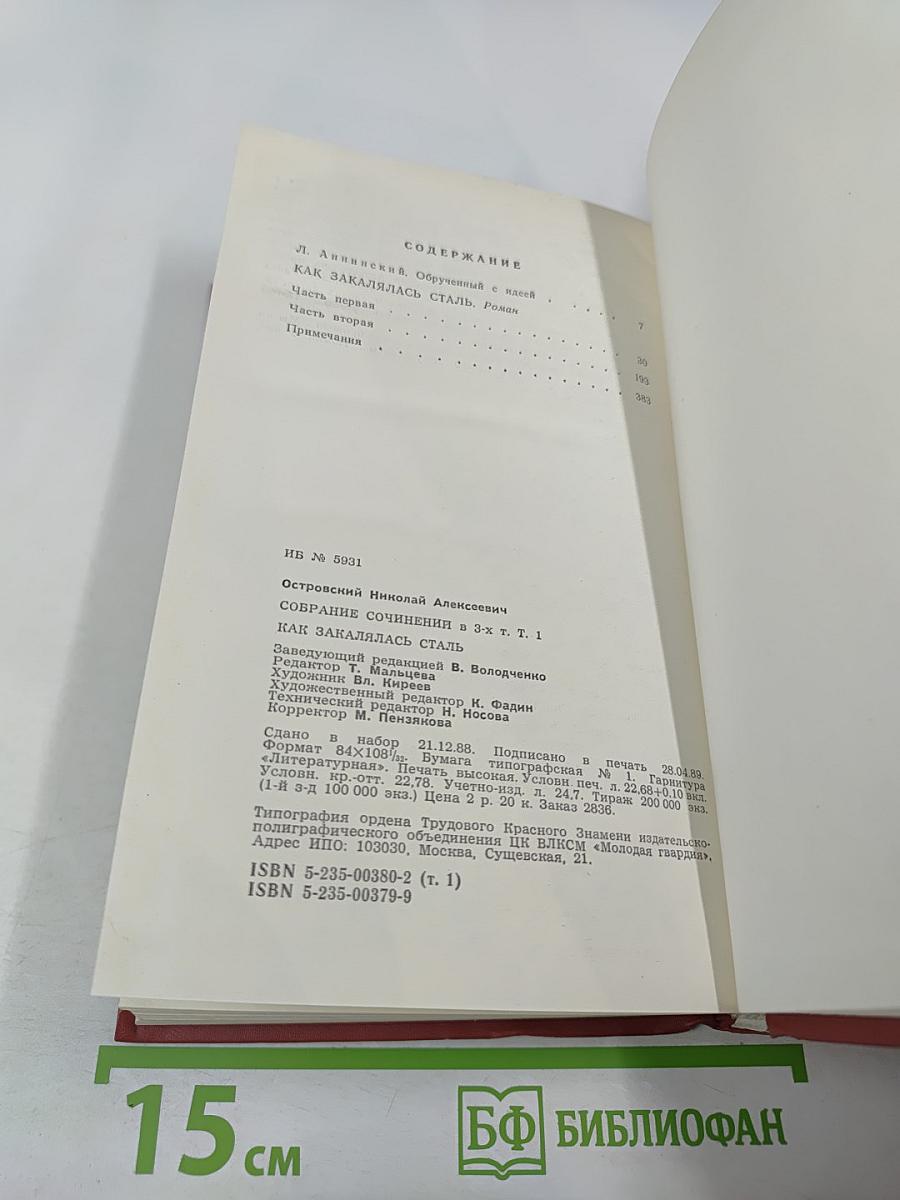 Как закалялась сталь. Том 1