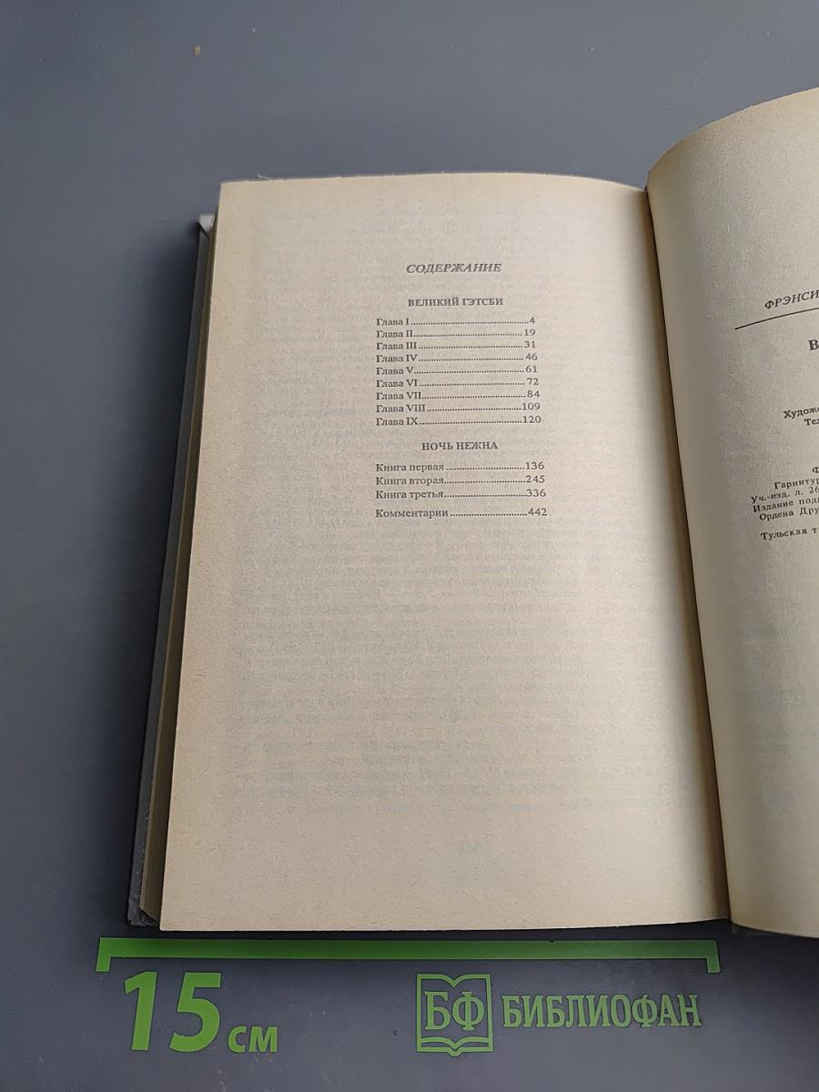 Великий Гэтсби. Ночь нежна