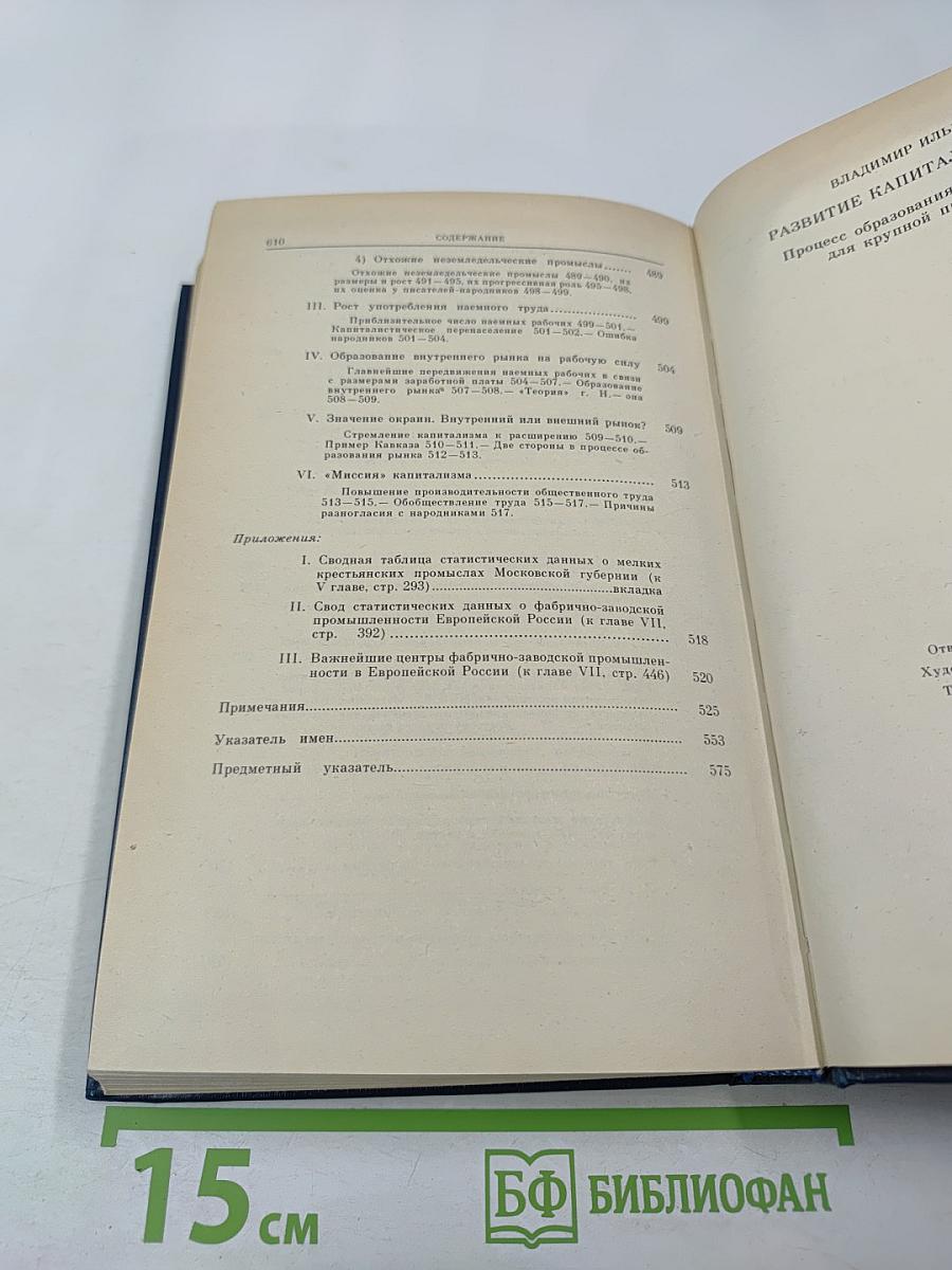 Развитие капитализма в России. Процесс образования внутреннего рынка для крупной промышленности