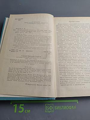 История русской литературы XIX века (1840-1860-е годы)