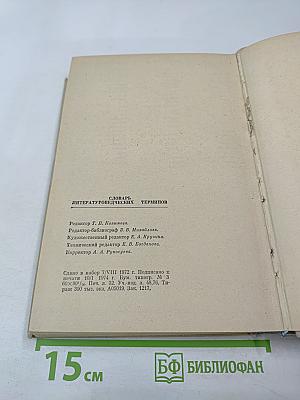 Словарь литературоведческих терминов