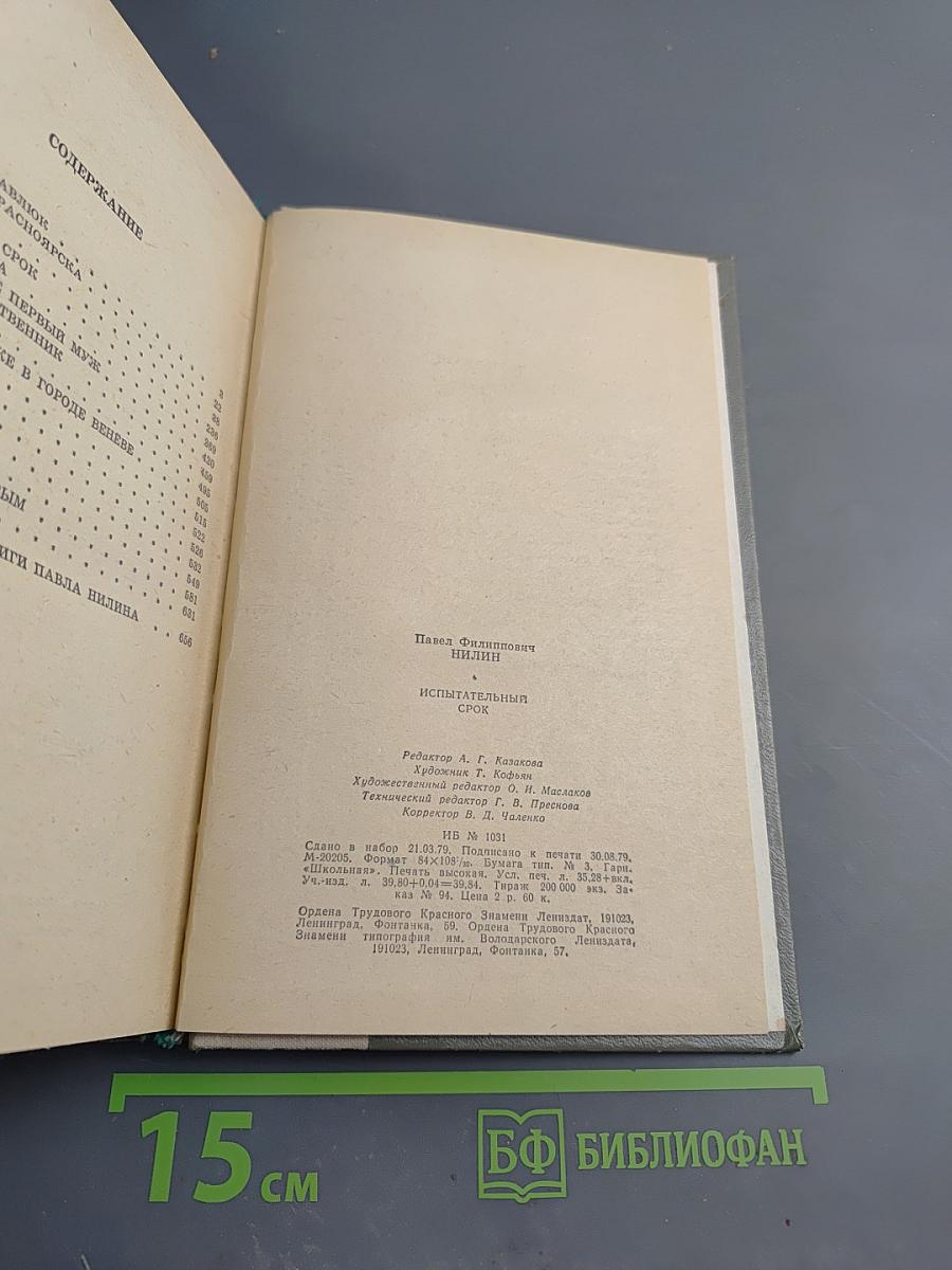 Испытательный срок: Повести и рассказы