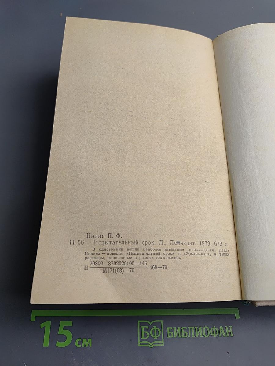 Испытательный срок: Повести и рассказы