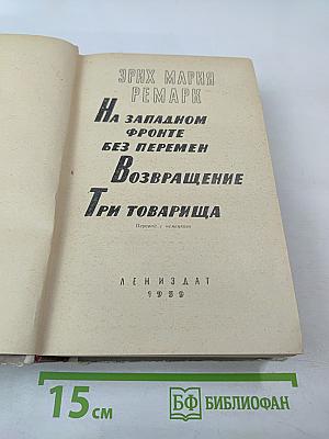 На Западном фронте без перемен, Возвращение, Три товарища