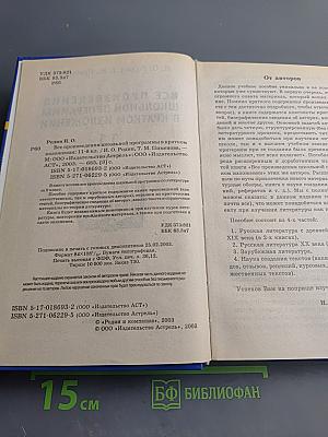 Все произведения школьной программы в кратком изложении 11 класс