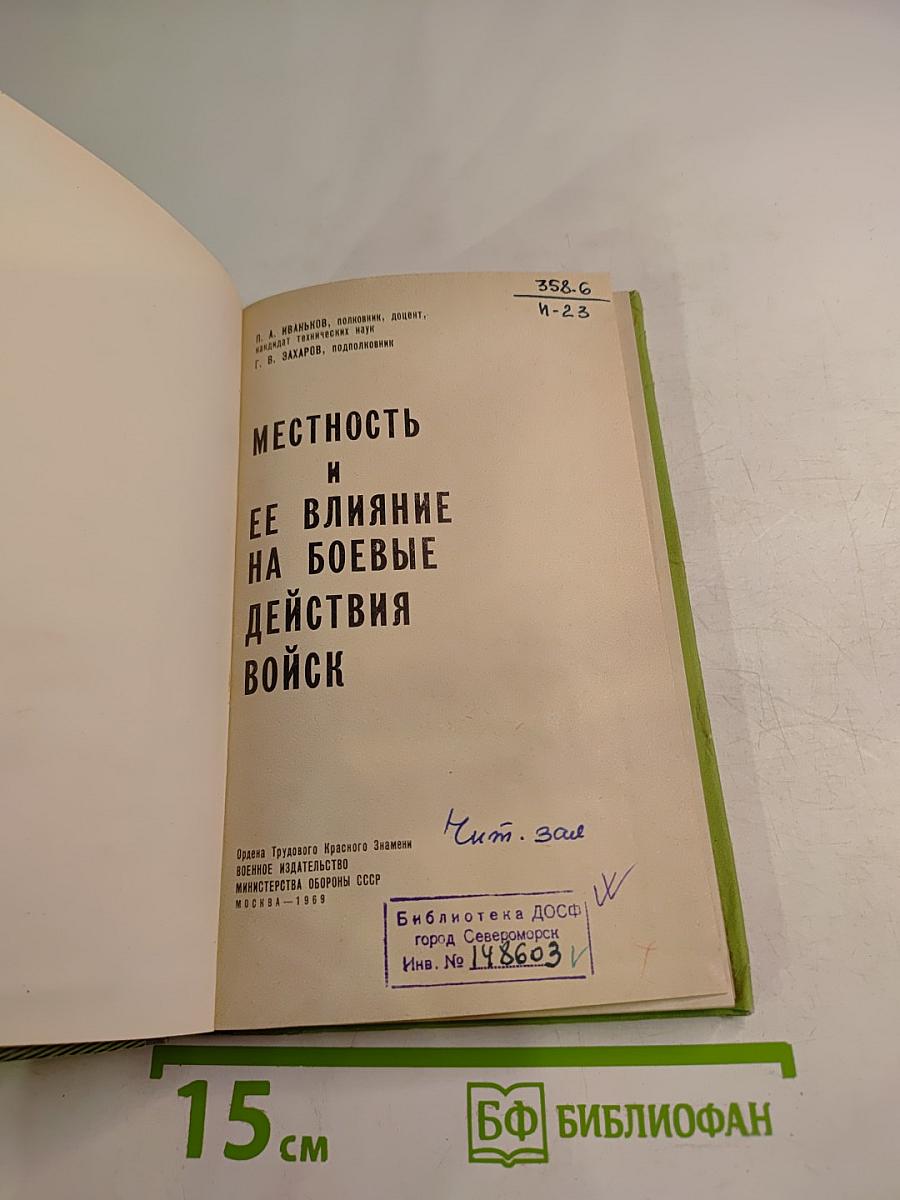 Местность и ее влияние на боевые действия войск