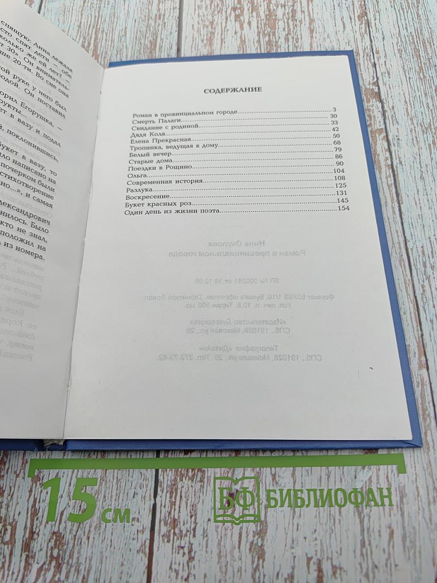 Роман в провинциальном городе