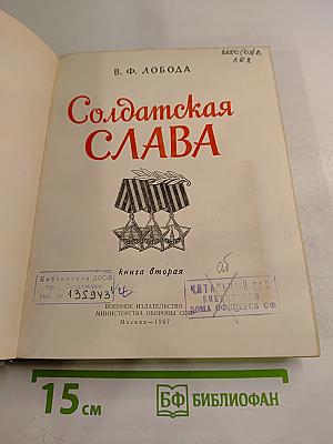 Солдатская Слава, книга вторая