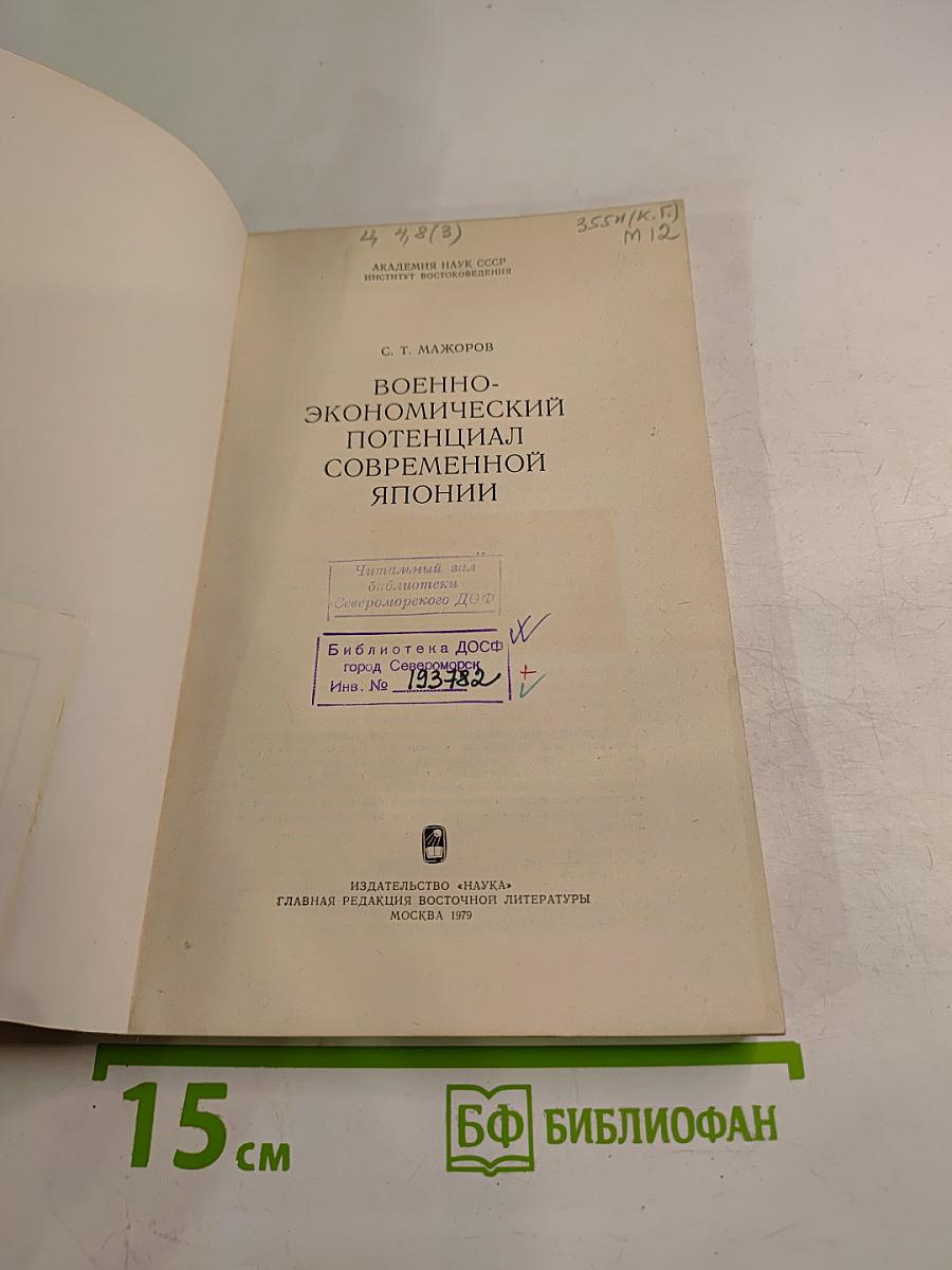 Военно-экономический потенциал современной Японии