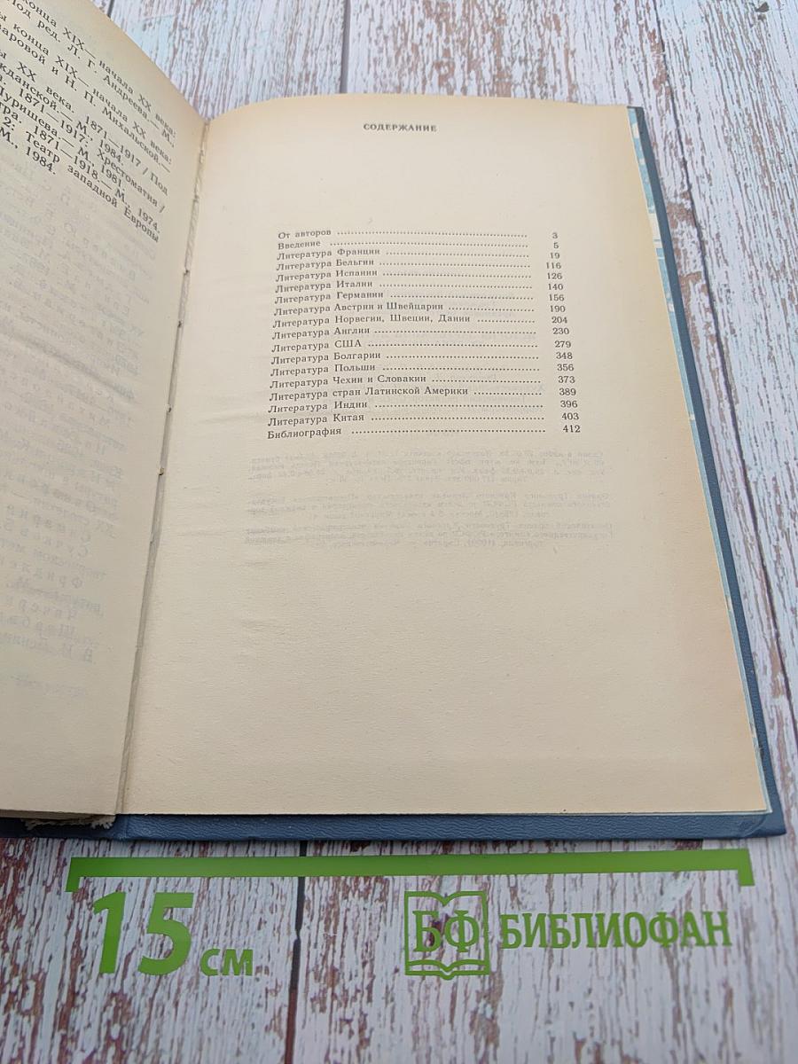 История зарубежной литературы XX века 1871-1917