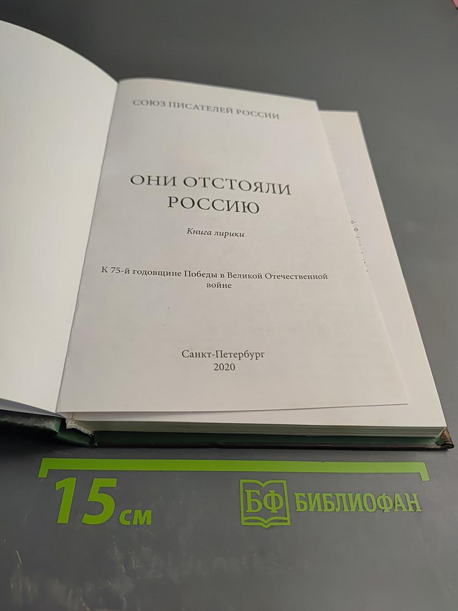 Они отстояли Россию. Книга лирики