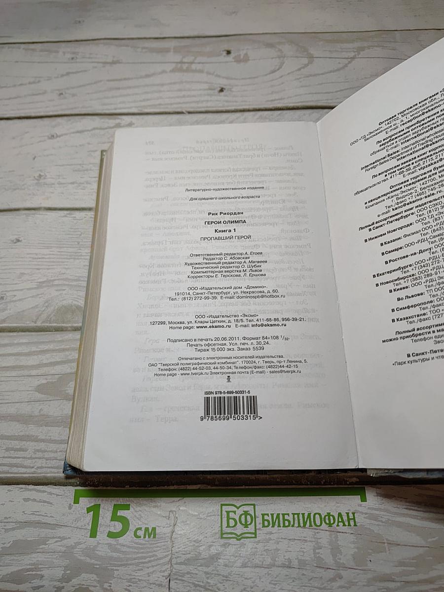 Герои Олимпа. Книга 1. Пропавший герой