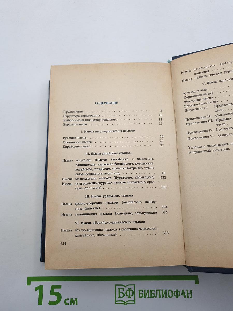Справочник личных имен народов РСФСР