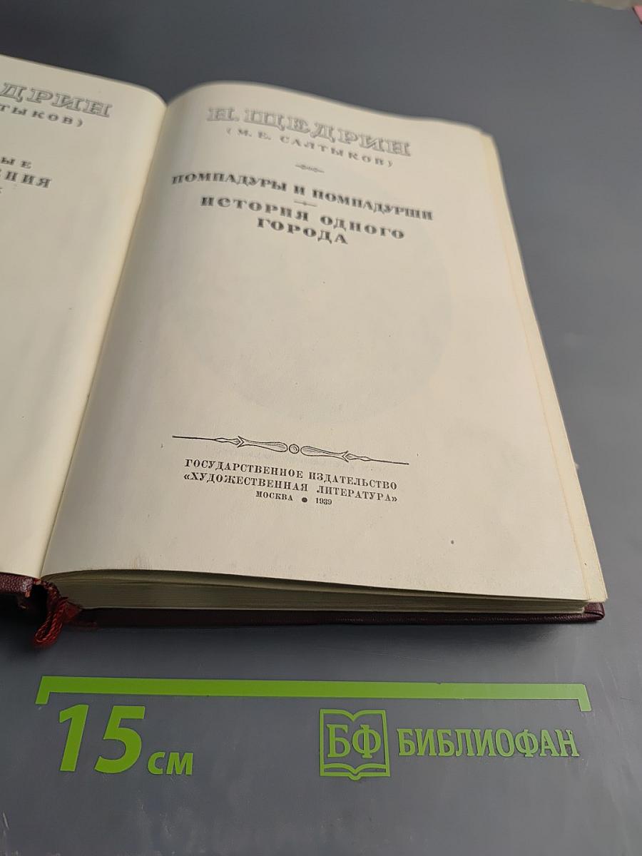 Н. Щедрин. Том II: Помпадуры и помпадурши. История одного города