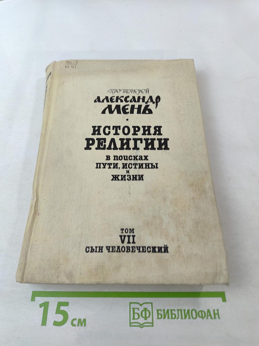 История религии в поисках пути, истины и жизни Том VII Сын Человеческий