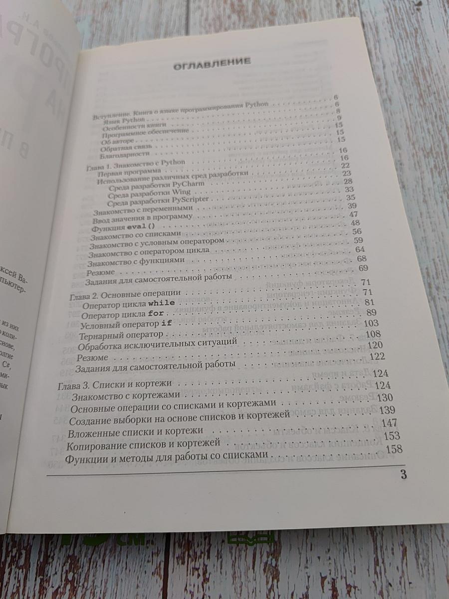 Программирование на Python в примерах и задачах