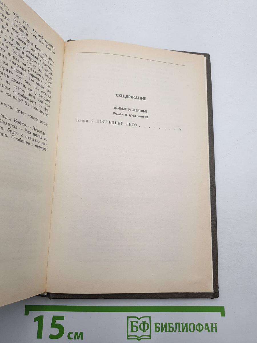 Живые и мертвые. Книга третья. Последнее лето