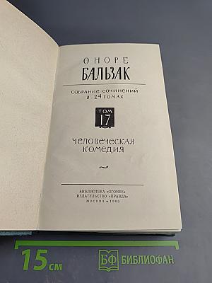 Человеческая комедия. Этюды о нравах. Сцены сельской жизни. Сельский врач. Сельский священник. Собрание сочинений в 24 томах. Том 17