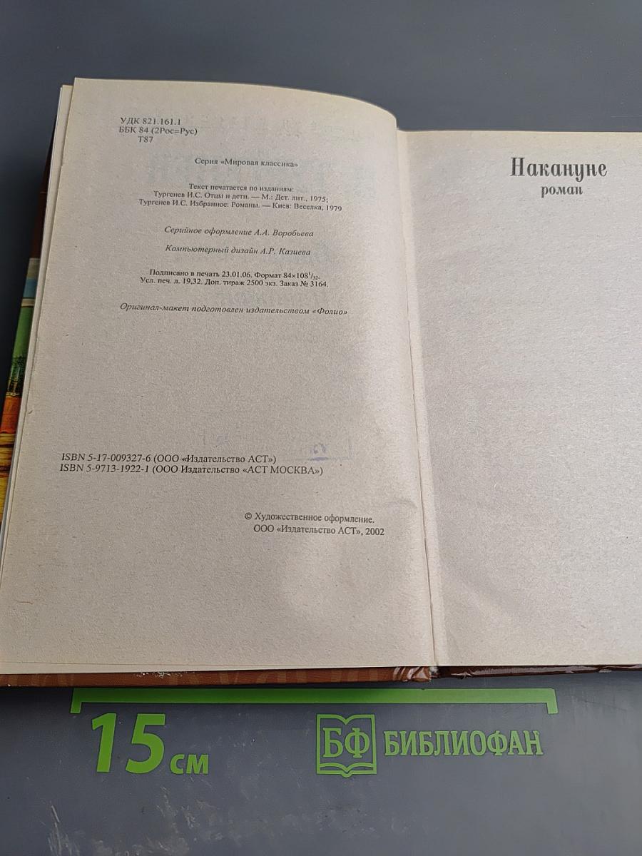 Отцы и дети. Накануне