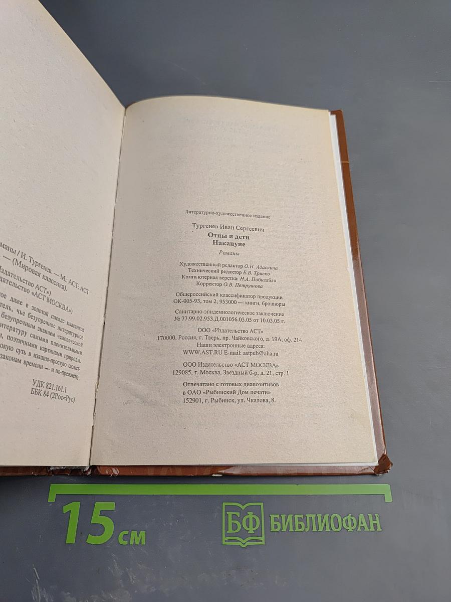 Отцы и дети. Накануне