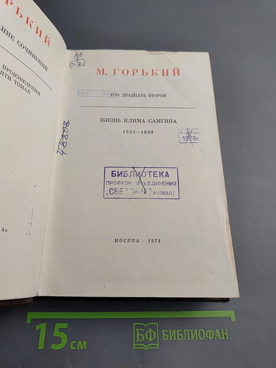 Жизнь Клима Самгина. Том двадцать второй