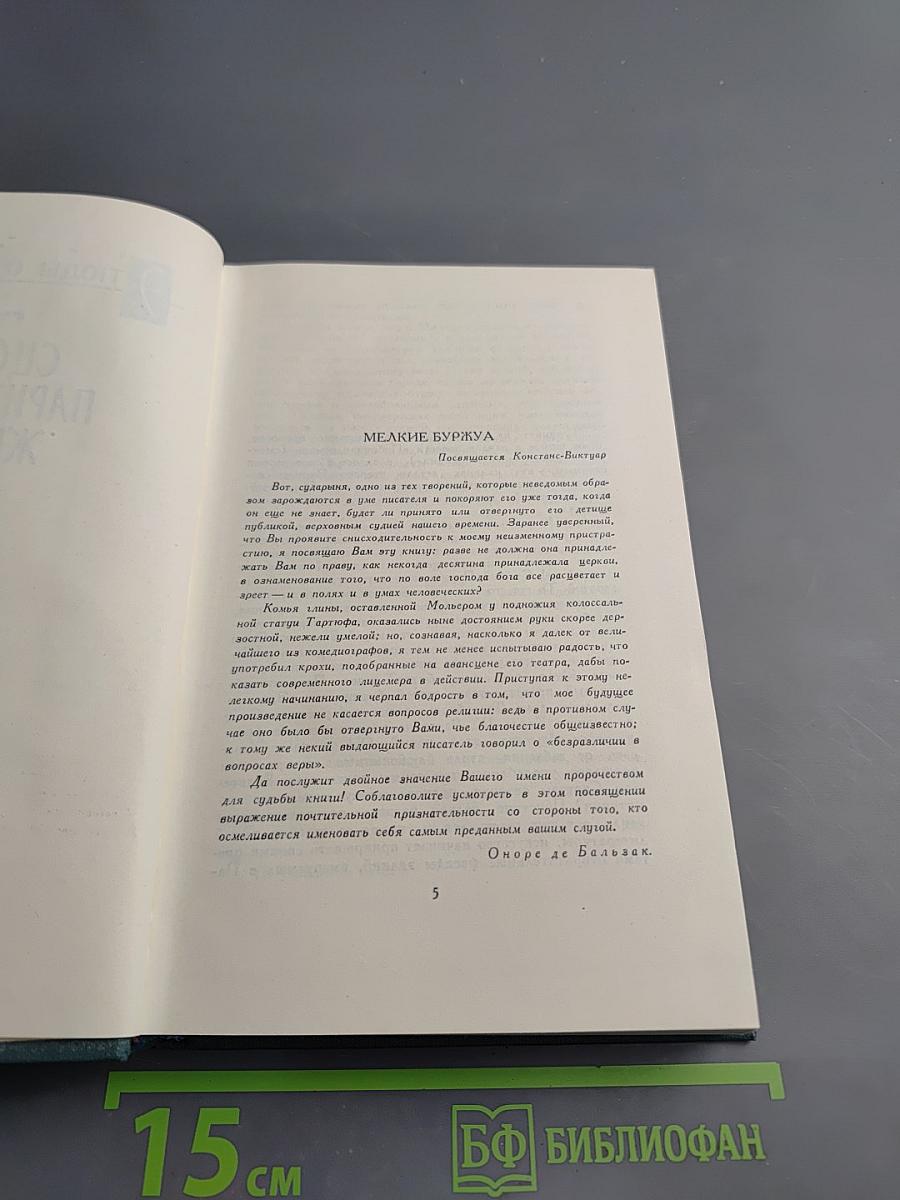 Собрание сочинений в 24 томах. Том 15. Человеческая комедия. Сцены Парижской жизни. Мелкие буржуа