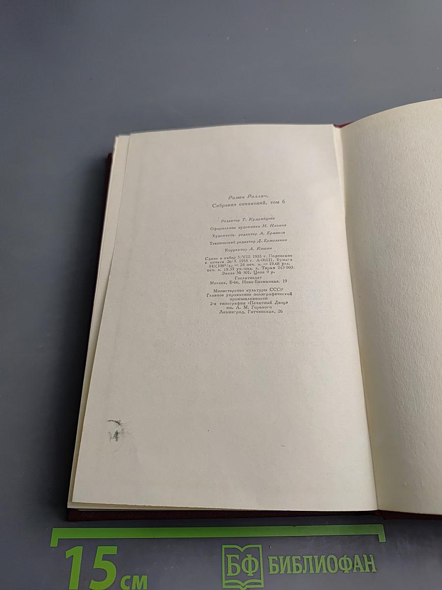 Собрание сочинений. Том шестой. Жан-Кристоф. Книга девятая: Неопалимая купина. Книга десятая: Грядущий день