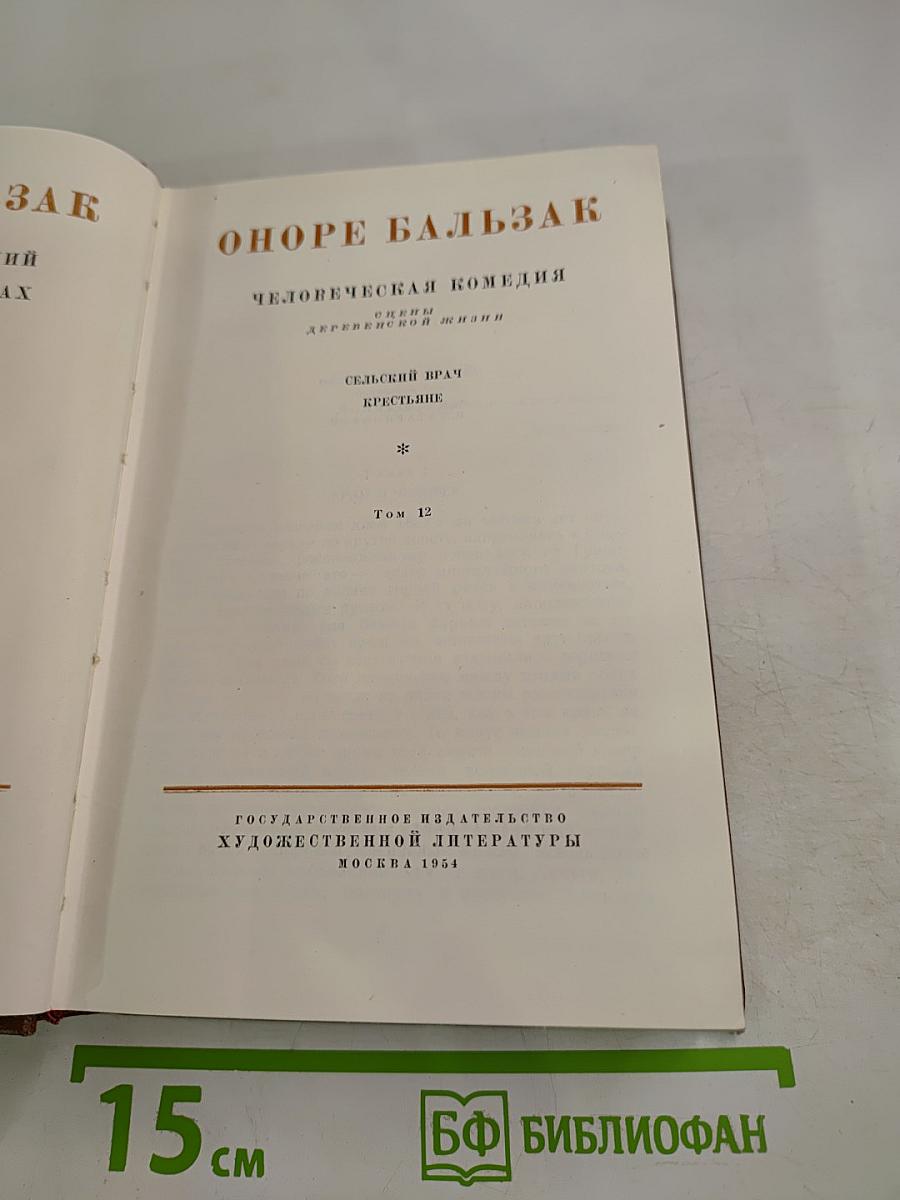 Человеческая комедия. Сцены деревенской жизни: Сельский врач. Крестьяне. Том 12