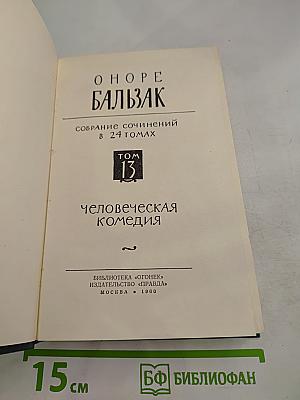 Собрание сочинений в 24 томах. Том 13. Человеческая комедия