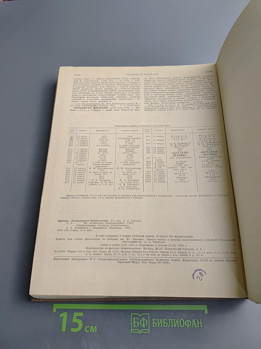 Краткая литературная энциклопедия. Том 2 (Гаврилюк - Зюльфигар Ширвани)