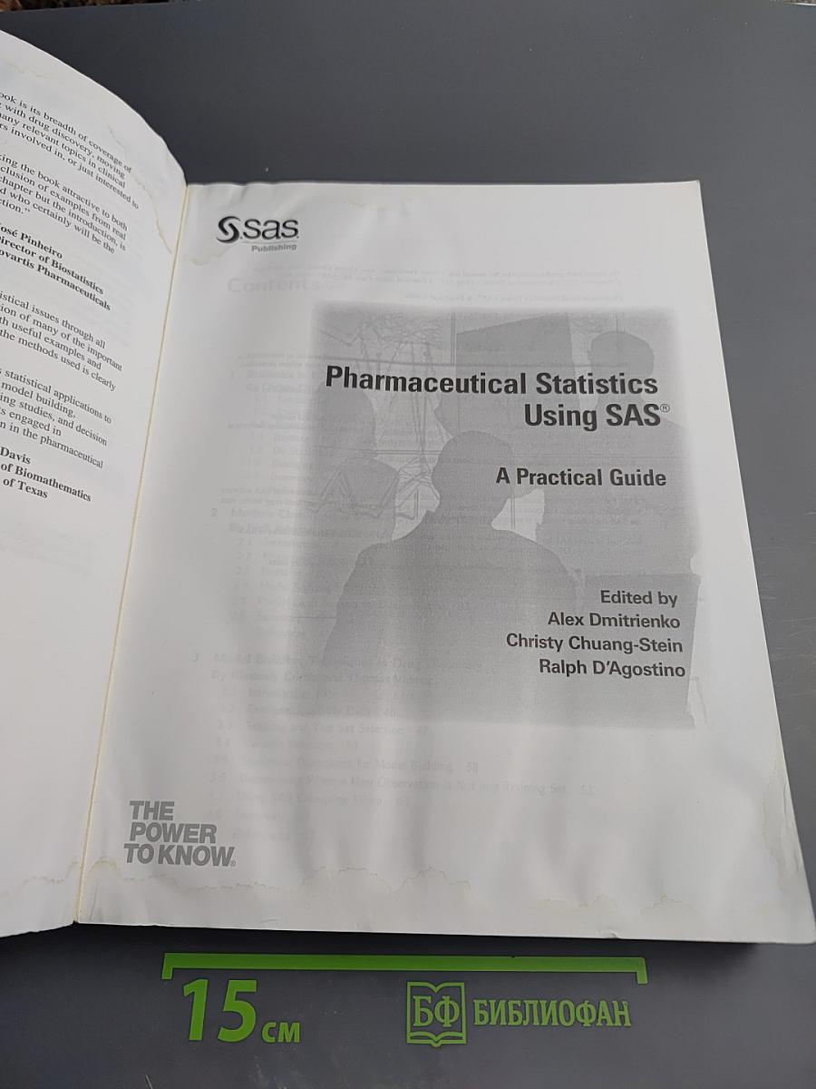 Pharmaceutical Statistics Using SAS: A Practical Guide